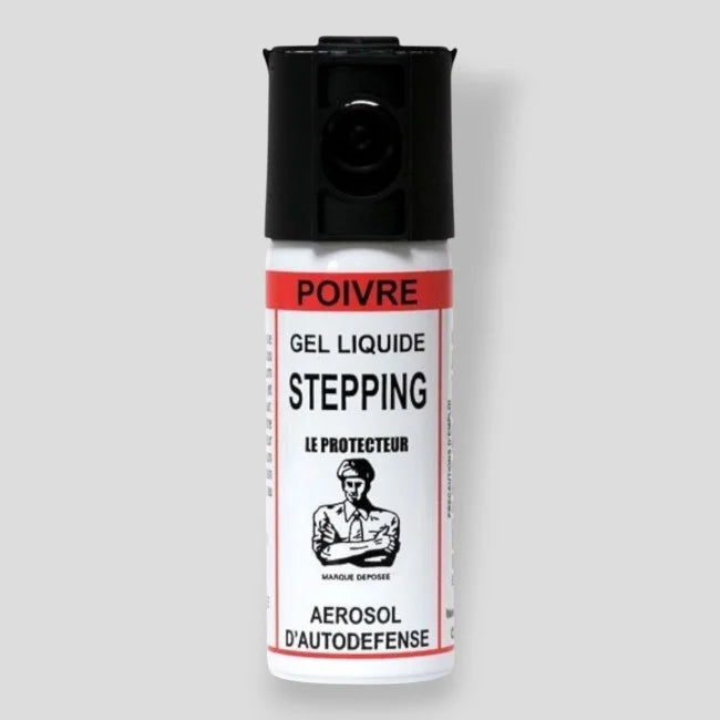 Aérosol de défense Gel Poivre Stepping - 50ml