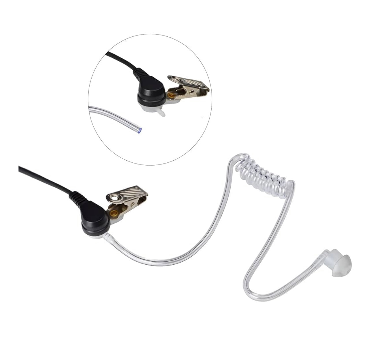 Tube à air de rechange pour oreillette radio bidirectionnelle (transparent) lots de 2